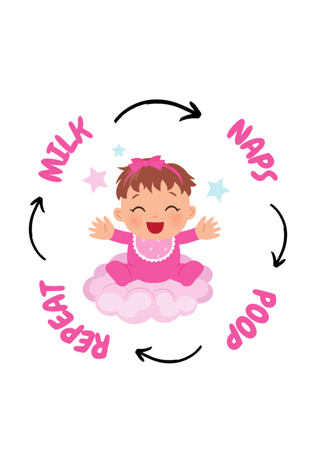 Funny Baby Girl Romper for Your Little Diva - Milk, Naps, Poop, Repeat SHP99