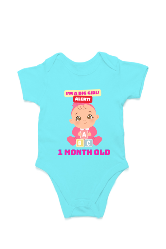 Tiny Bundle of Joy: Celebrating 1 Month of Sweetness of Your Baby Girl! (Desgin 2) SHP99