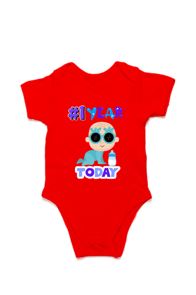 1 Year Celebration : Cool Baby Rompers Printed For Your Baby's Monthly Milestone  SHP99