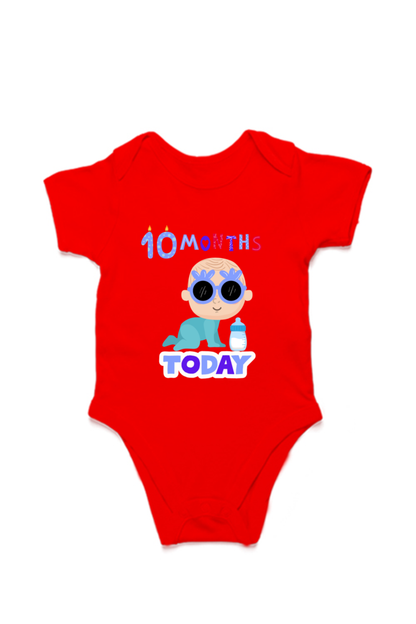 10 Month Celebration :  Cool Baby Rompers Printed For Your Baby's Monthly Milestone  SHP99
