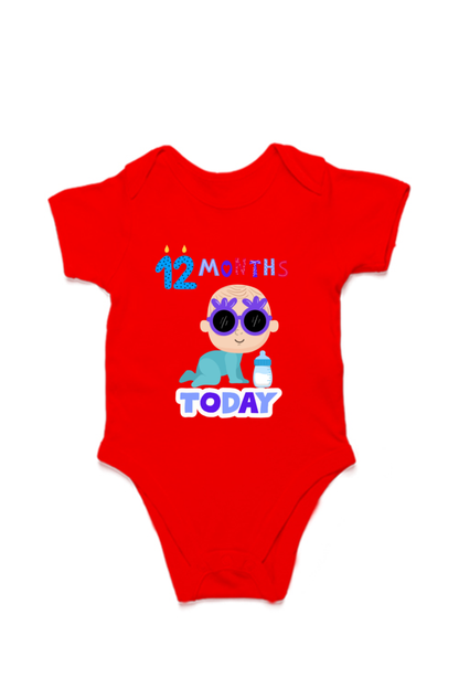 12 Month Celebration : Cool Baby Rompers Printed For Your Baby's Monthly Milestone