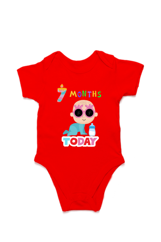 7 Month Celebration : Cool Baby Rompers Printed For Your Baby's Monthly Milestone  SHP99