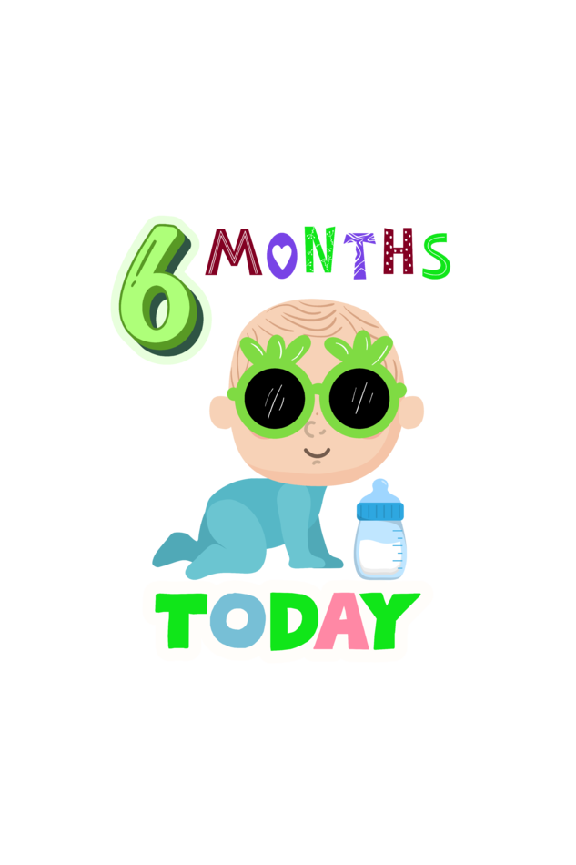 6 Month Celebration :  Cool Baby Rompers Printed For Your Baby's Monthly Milestone