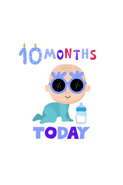 10 Month Celebration :  Cool Baby Rompers Printed For Your Baby's Monthly Milestone  SHP99