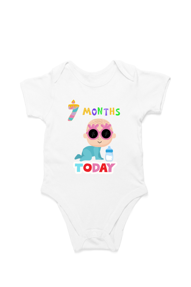 7 Month Celebration : Cool Baby Rompers Printed For Your Baby's Monthly Milestone  SHP99
