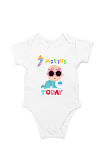 7 Month Celebration : Cool Baby Rompers Printed For Your Baby's Monthly Milestone  SHP99