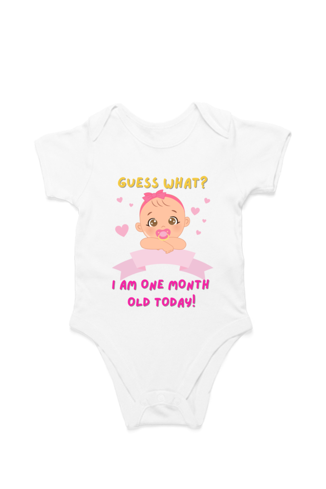 Tiny Bundle of Joy: Celebrating 1 Month of Sweetness of Your Cute Baby Girl!