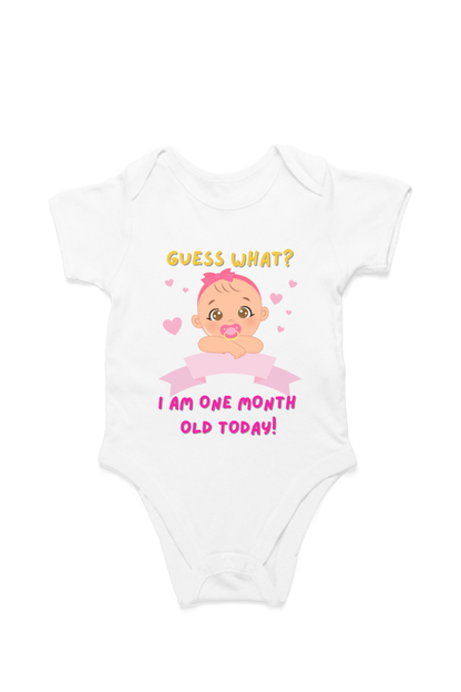 Tiny Bundle of Joy: Celebrating 1 Month of Sweetness of Your Cute Baby Girl!