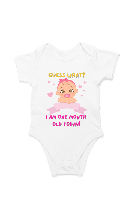 Tiny Bundle of Joy: Celebrating 1 Month of Sweetness of Your Cute Baby Girl!