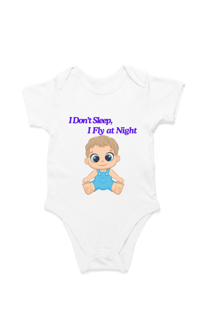 Funny Baby Boy Romper for Your Little Night Owl - I Don’t Sleep, I Fly at Night