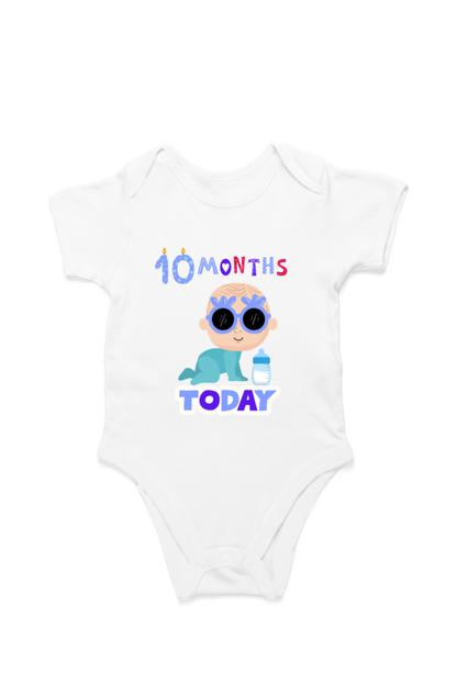 10 Month Celebration :  Cool Baby Rompers Printed For Your Baby's Monthly Milestone  SHP99
