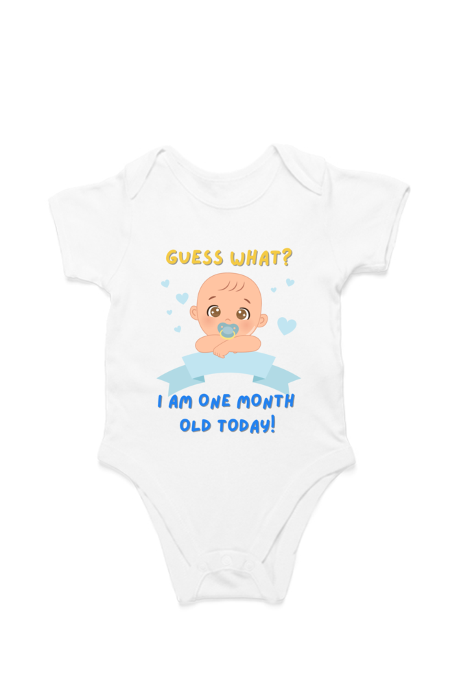 Tiny Bundle of Joy: Celebrating 1 Month of Sweetness of Your Cute Baby Boy!
