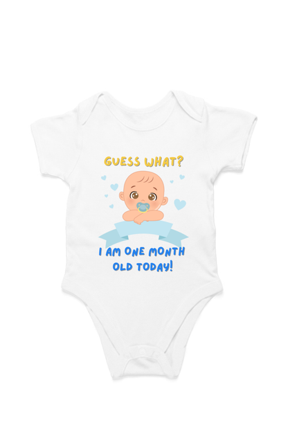 Tiny Bundle of Joy: Celebrating 1 Month of Sweetness of Your Cute Baby Boy!