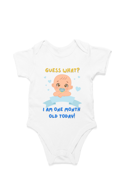 Tiny Bundle of Joy: Celebrating 1 Month of Sweetness of Your Cute Baby Boy!