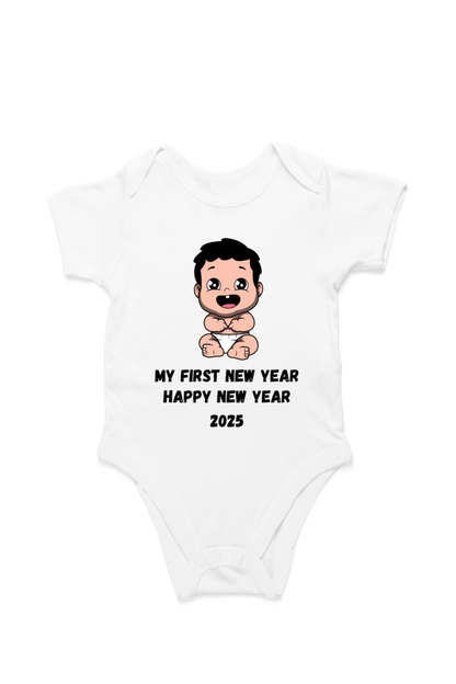 New Year 2025 Baby Romper – Soft, Stylish & Festive (Desgin 2)