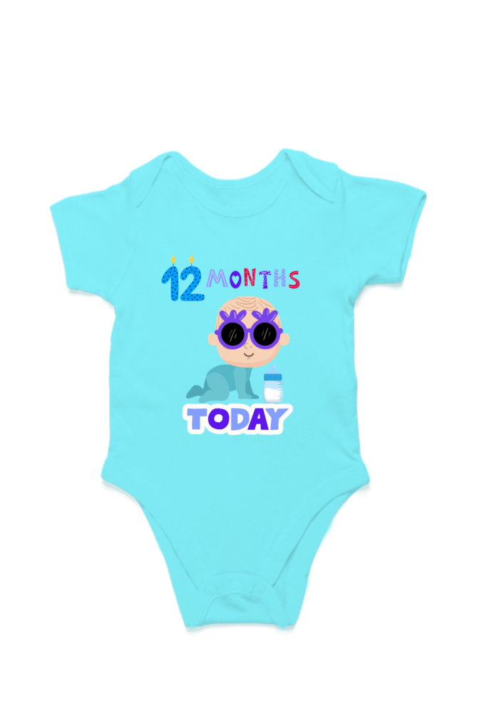 12 Month Celebration : Cool Baby Rompers Printed For Your Baby's Monthly Milestone