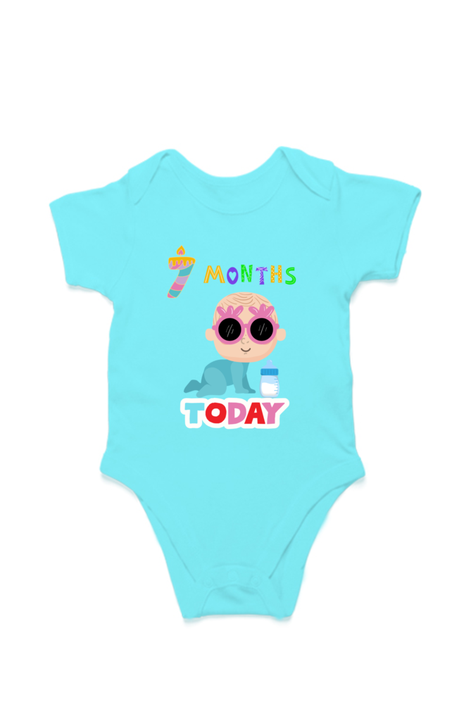 7 Month Celebration : Cool Baby Rompers Printed For Your Baby's Monthly Milestone  SHP99