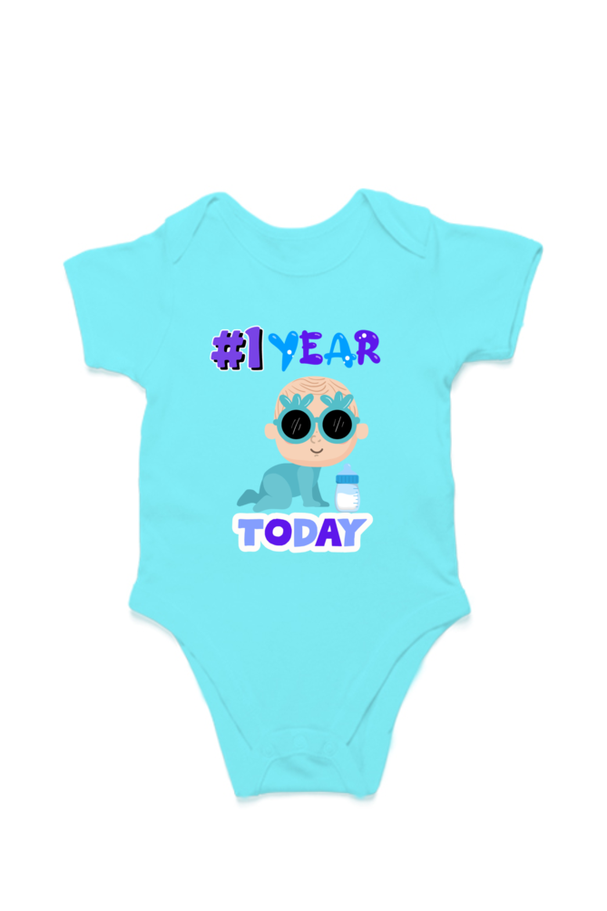 1 Year Celebration : Cool Baby Rompers Printed For Your Baby's Monthly Milestone  SHP99