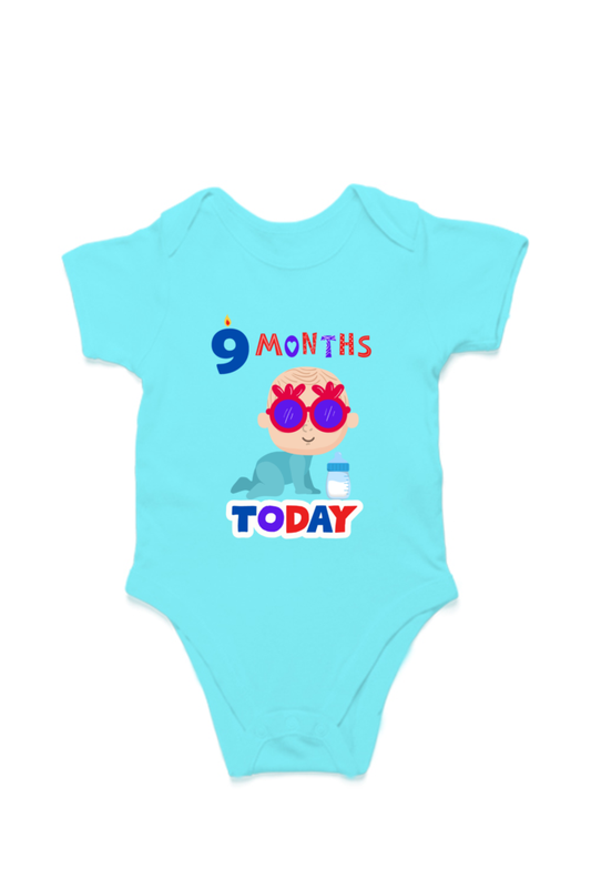 9 Month Celebration : Cool Baby Rompers Printed For Your Baby's Monthly Milestone  SHP99