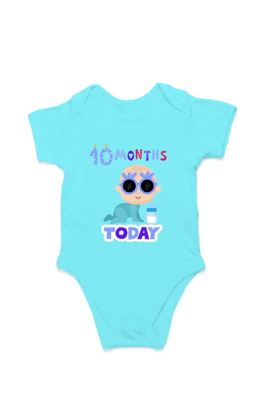 10 Month Celebration :  Cool Baby Rompers Printed For Your Baby's Monthly Milestone  SHP99