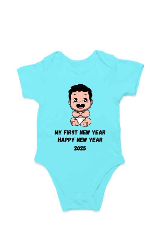 New Year 2025 Baby Romper – Soft, Stylish & Festive (Desgin 2)  SHP99