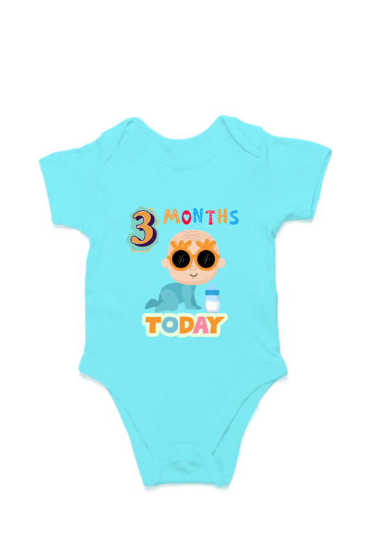3 Month Celebration :  Cool Baby Rompers Printed For Your Baby's Monthly Milestone  SHP99