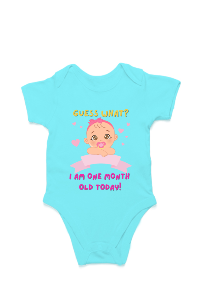 Tiny Bundle of Joy: Celebrating 1 Month of Sweetness of Your Cute Baby Girl!