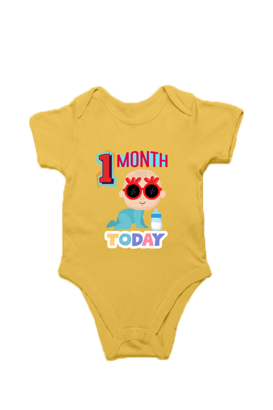 1 Month Celebration :  Cool Baby Rompers Printed For Your Baby's Monthly Milestone  SHP99