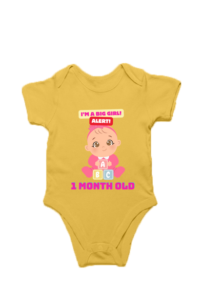 Tiny Bundle of Joy: Celebrating 1 Month of Sweetness of Your Baby Girl! (Desgin 2)