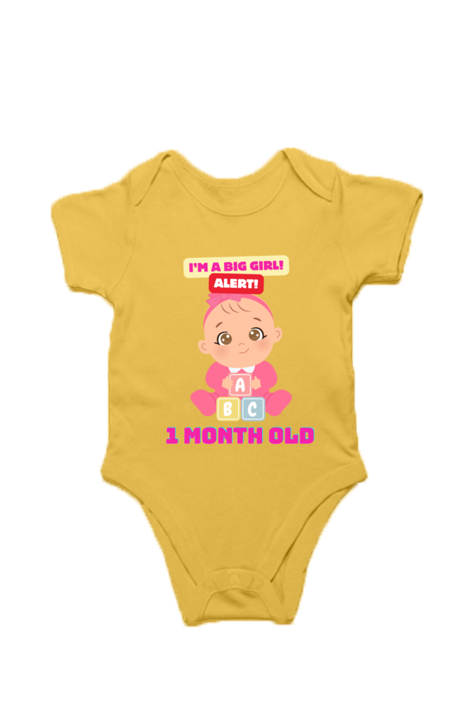 Tiny Bundle of Joy: Celebrating 1 Month of Sweetness of Your Baby Girl! (Desgin 2)