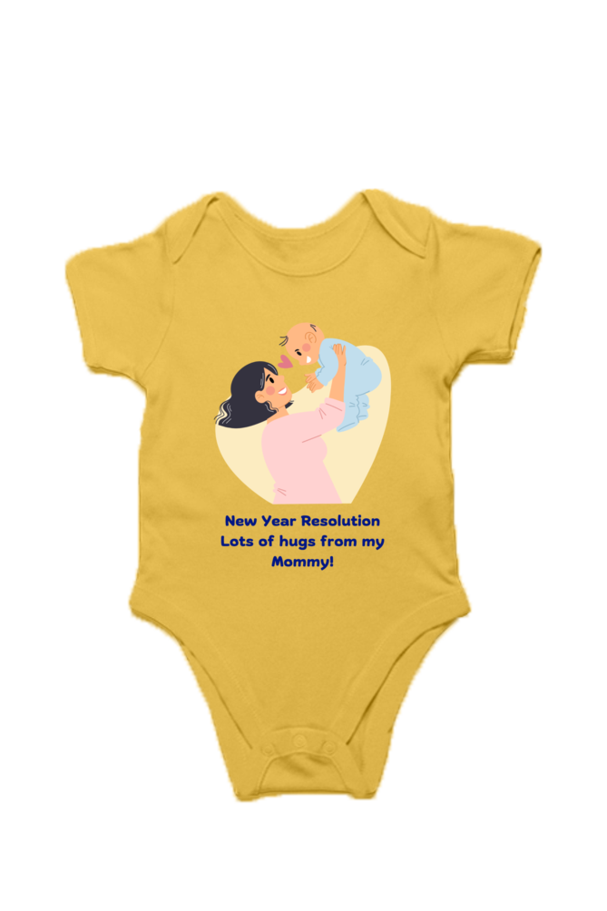 New Year 2025 Baby Romper – Resolution: Mommy Hugs