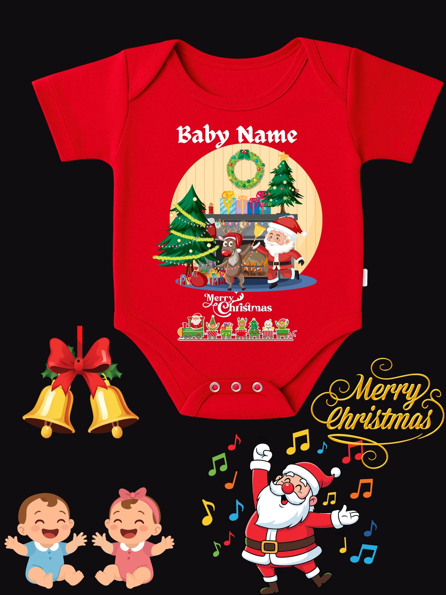 Baby Christmas Romper