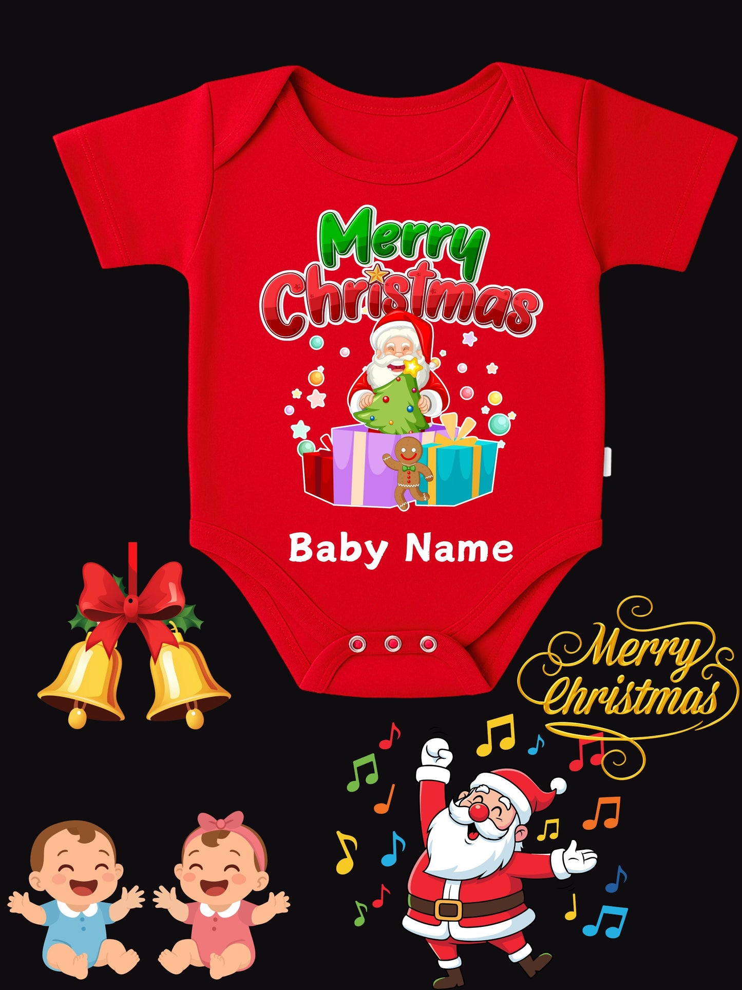 Baby Christmas Romper