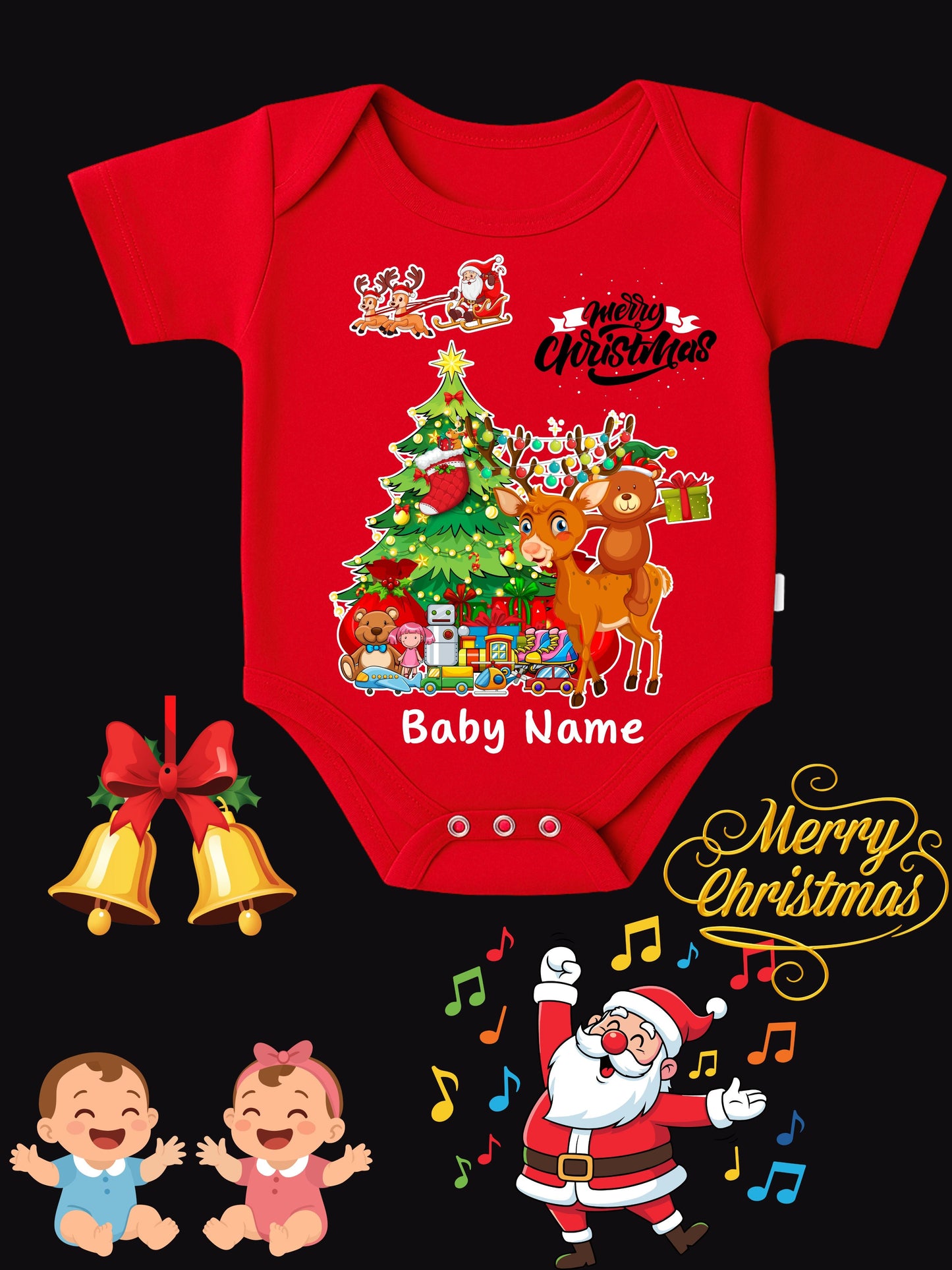 Baby Christmas Romper