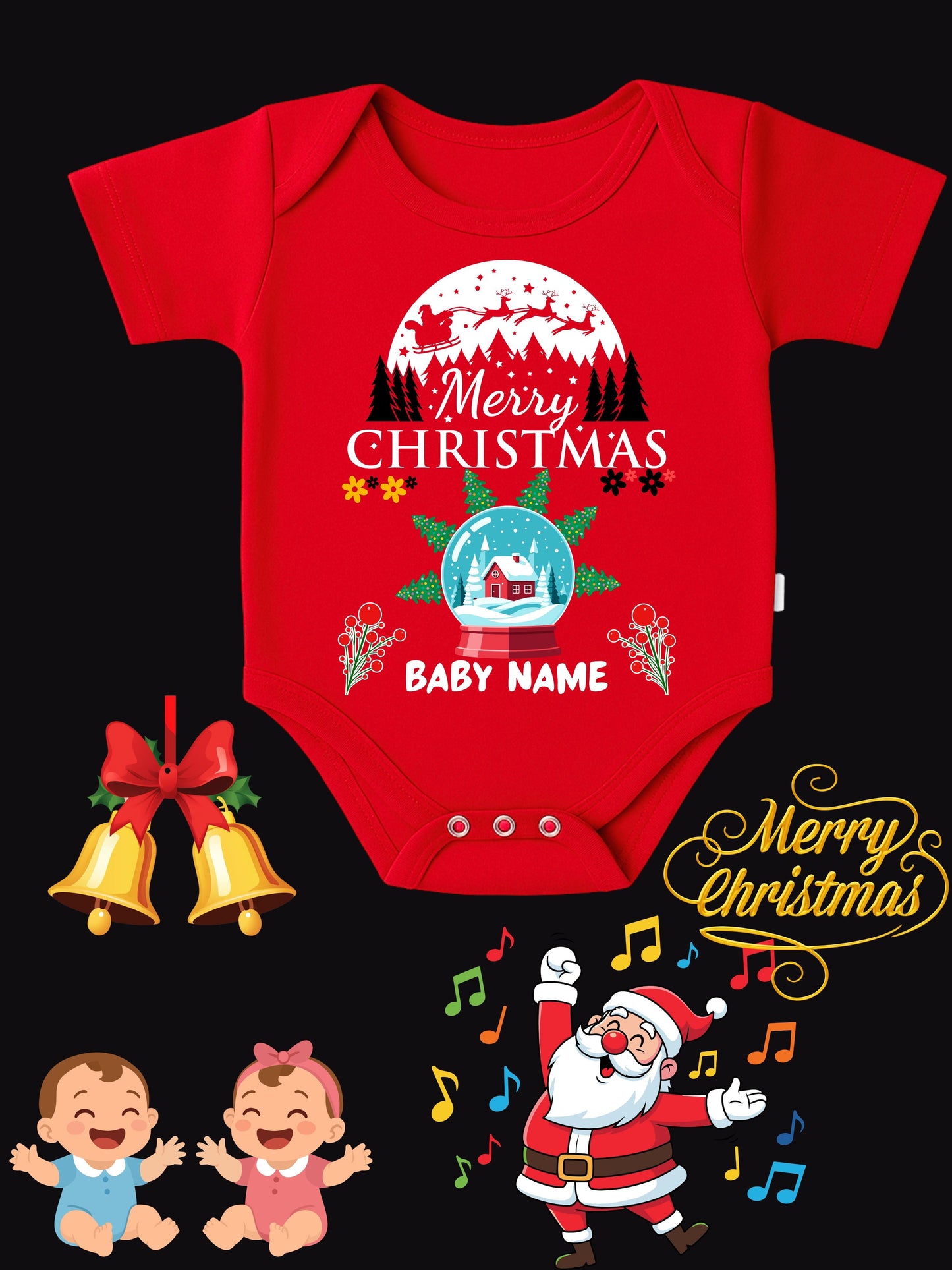 Baby Christmas Romper