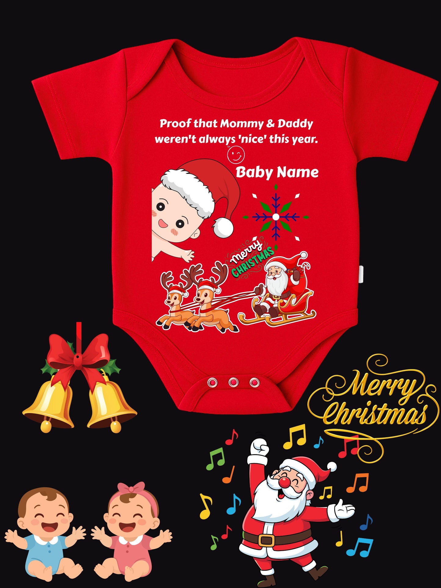 Baby Christmas Romper