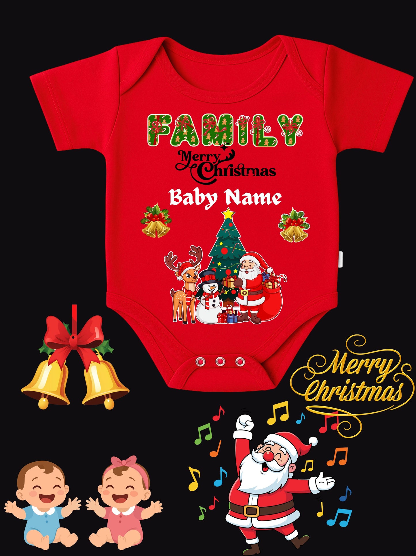 Baby Christmas Romper