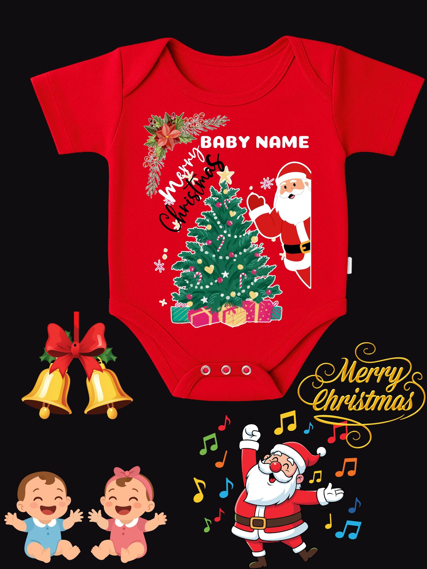 Baby Christmas Romper