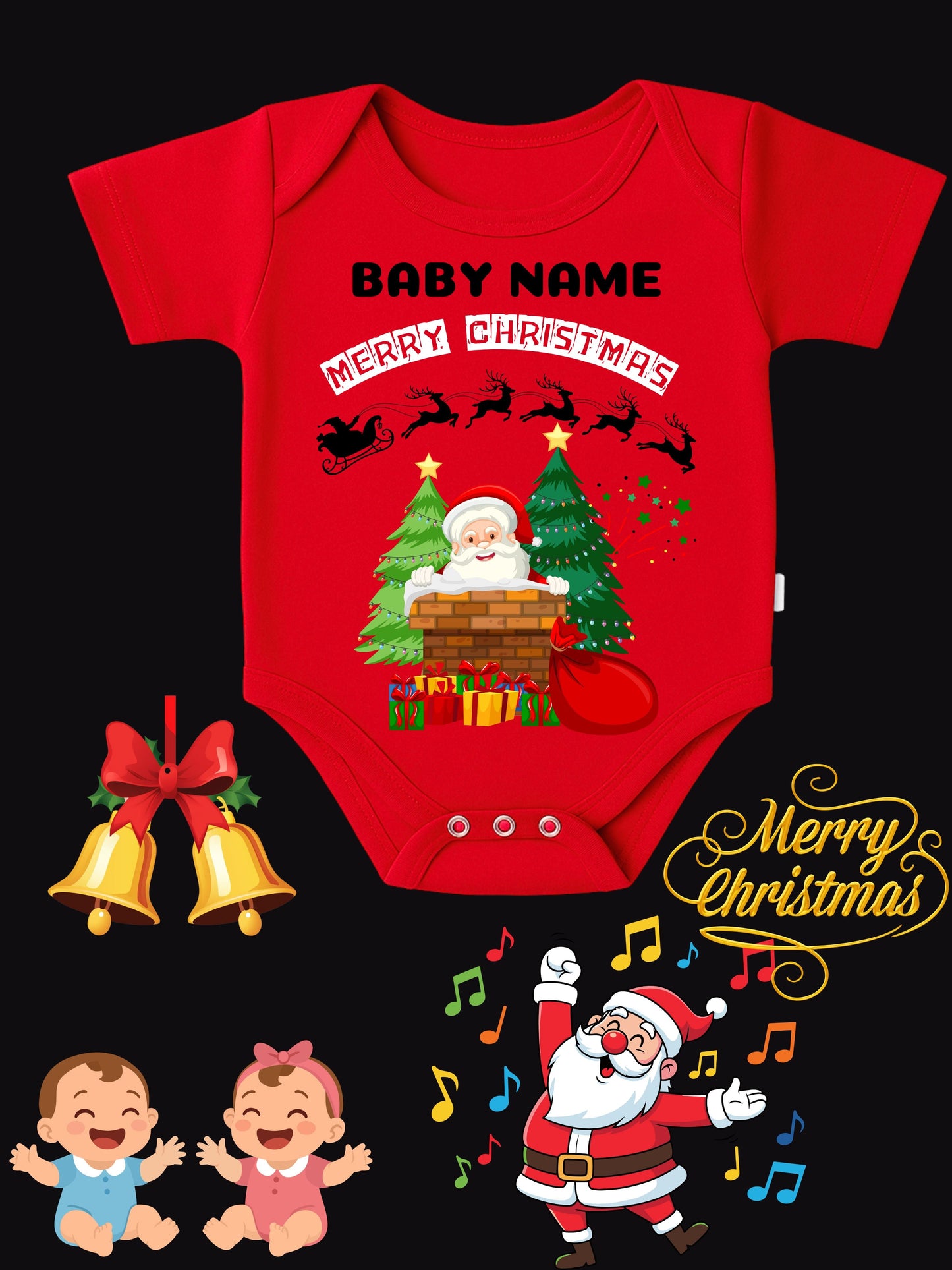 Baby Christmas Romper