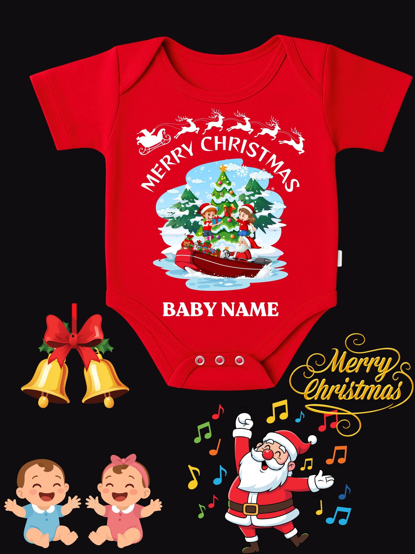 Baby Christmas Romper