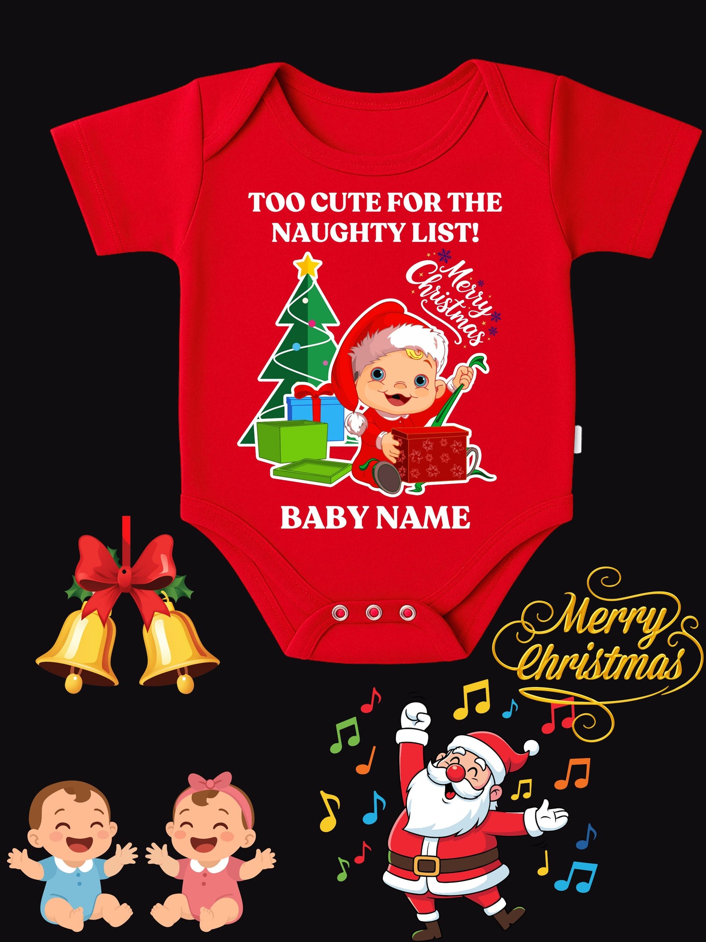 Baby Christmas Romper