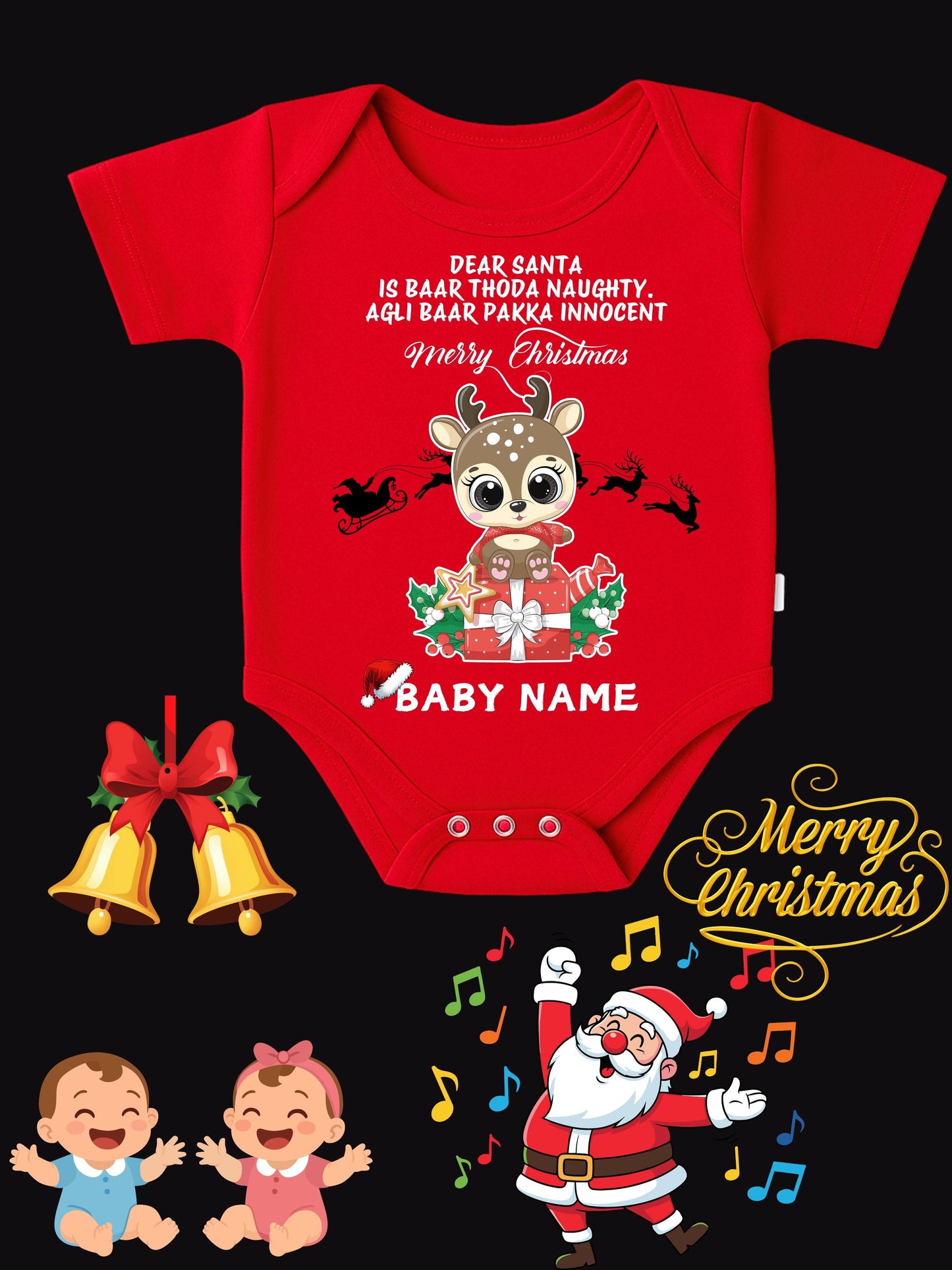 Baby Christmas Romper