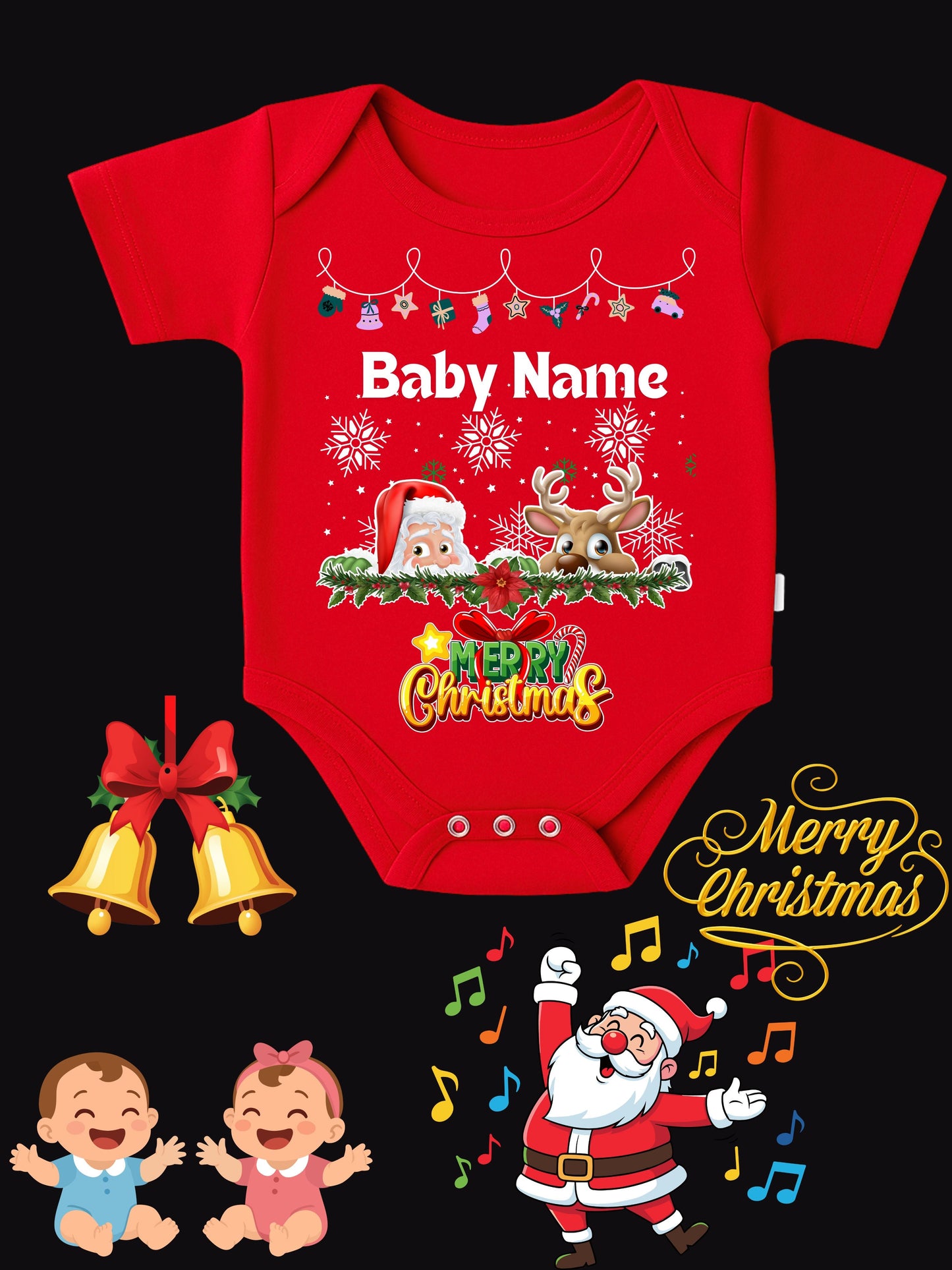 Baby Christmas Romper