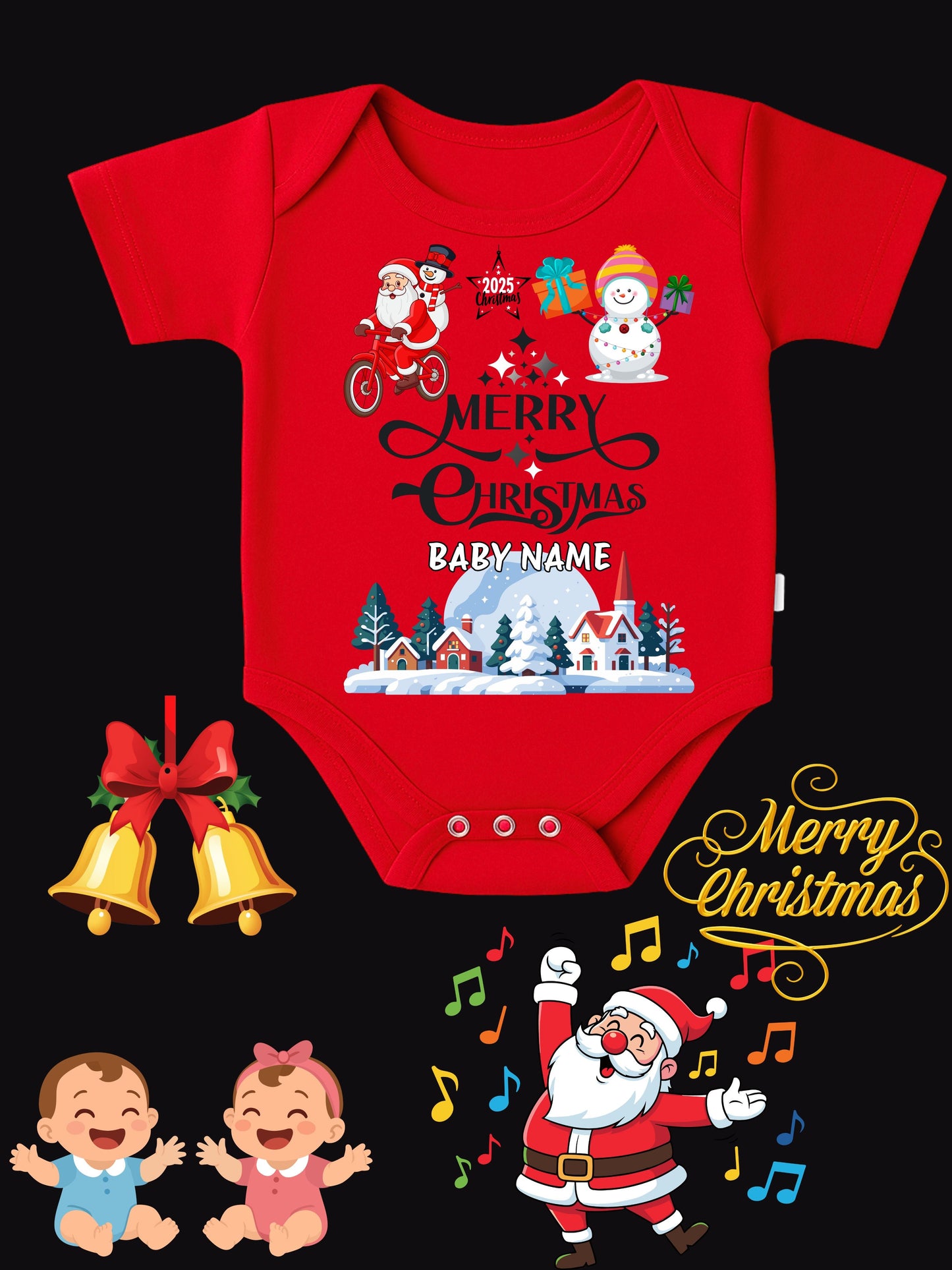 Baby Christmas Romper