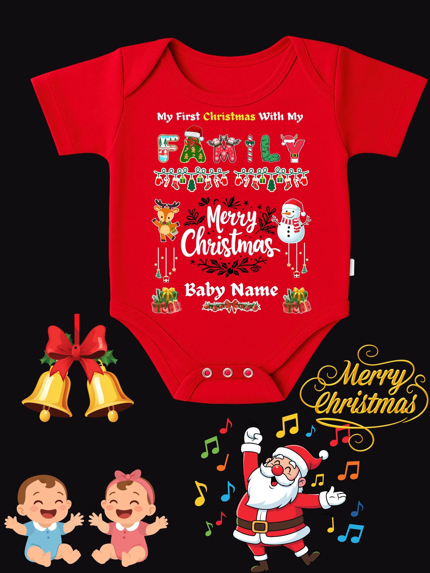 Baby Christmas Romper