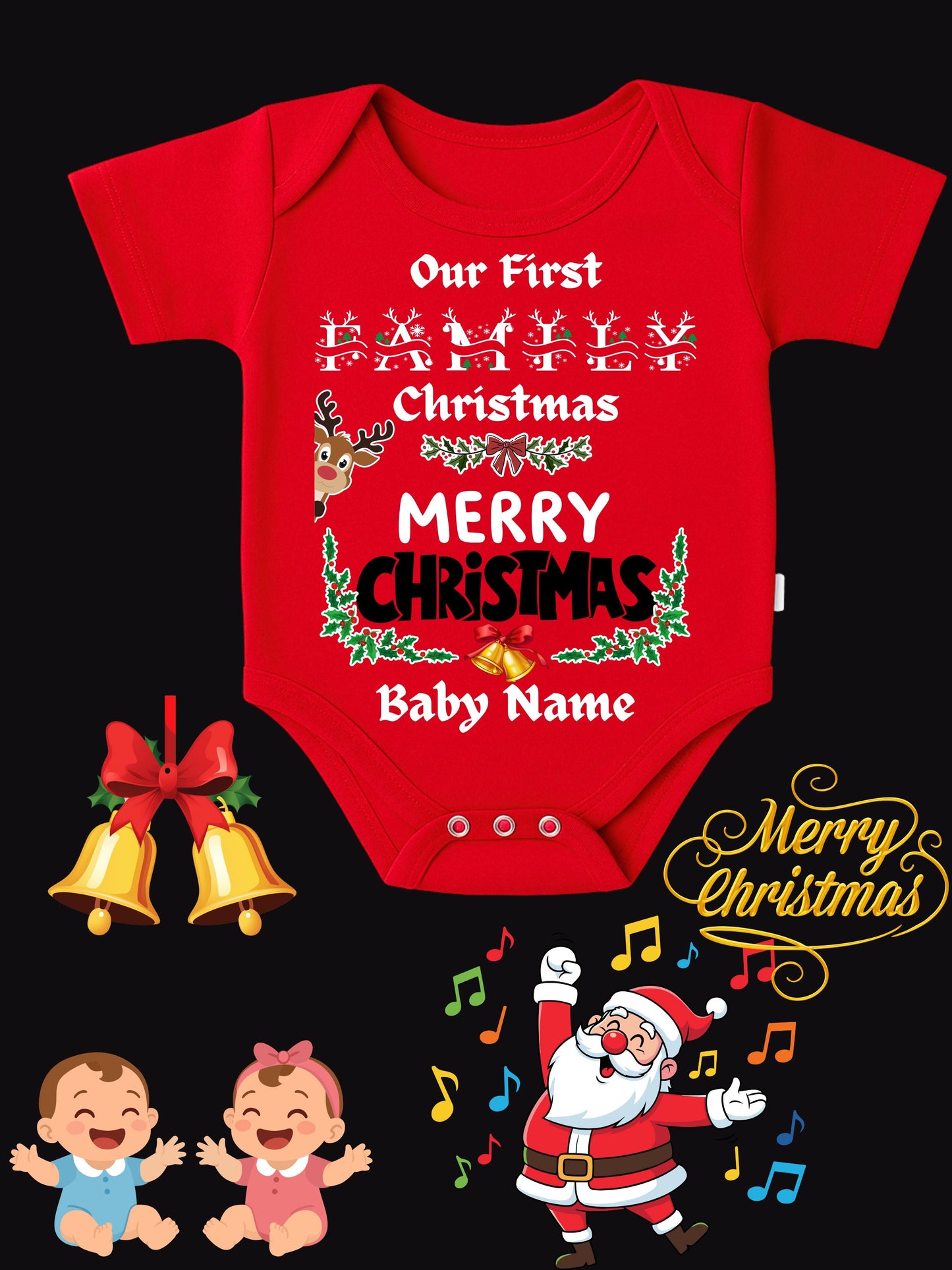 Baby Christmas Romper