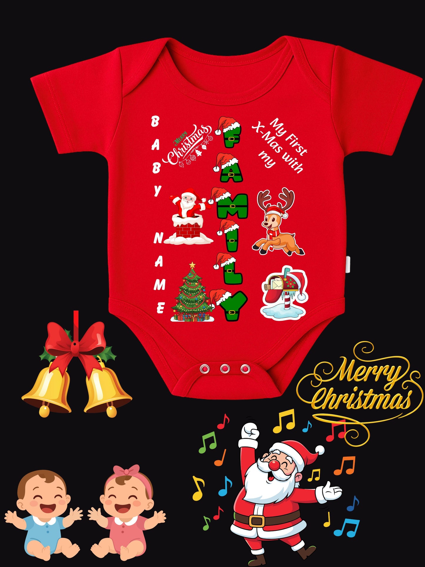Baby Christmas Romper