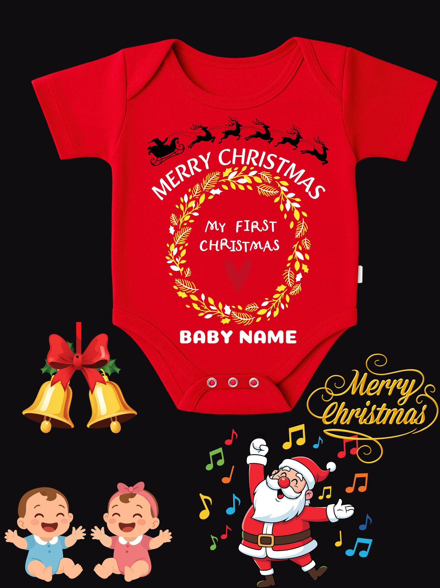 Baby Christmas Romper