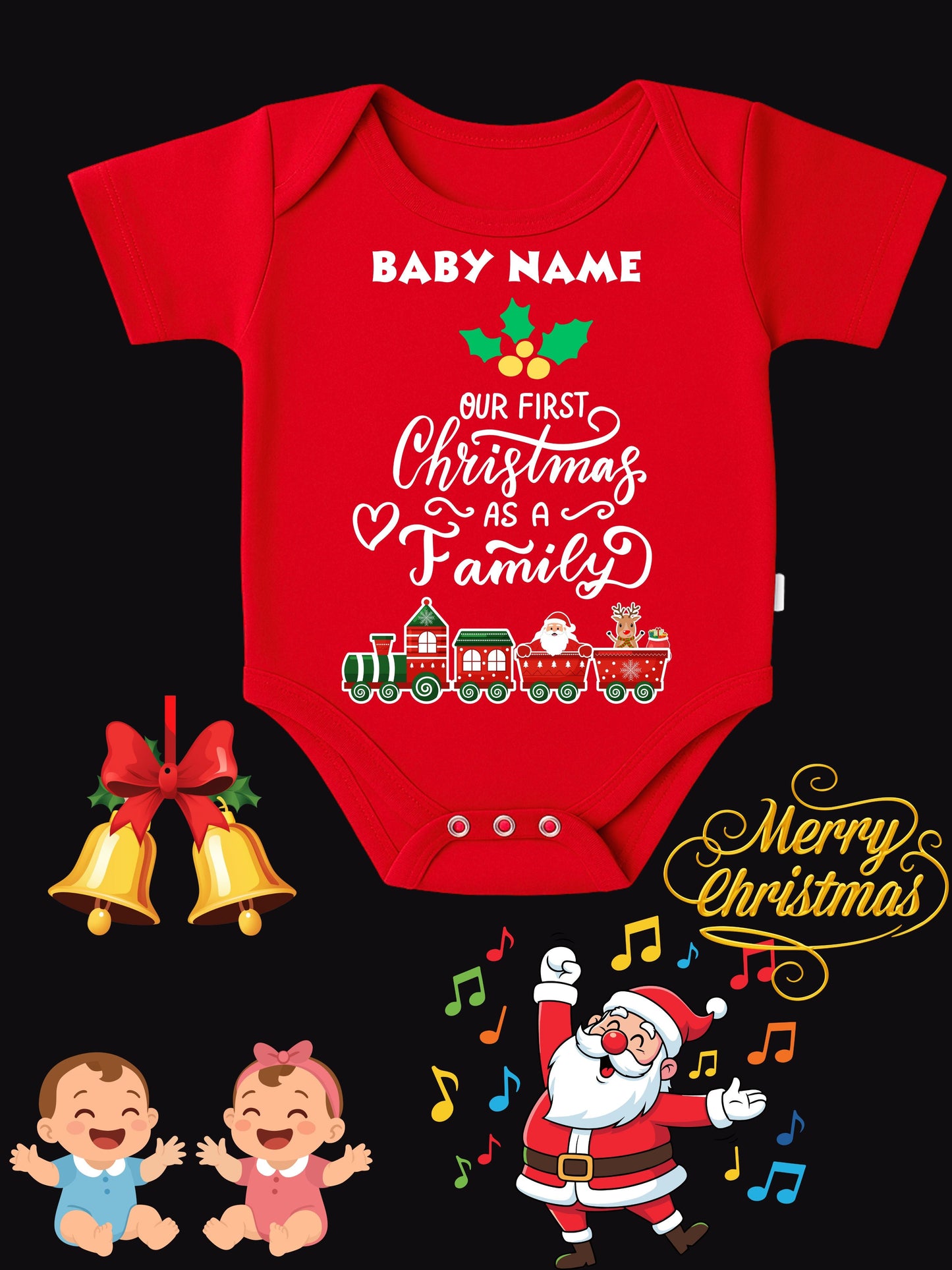 Baby Christmas Romper