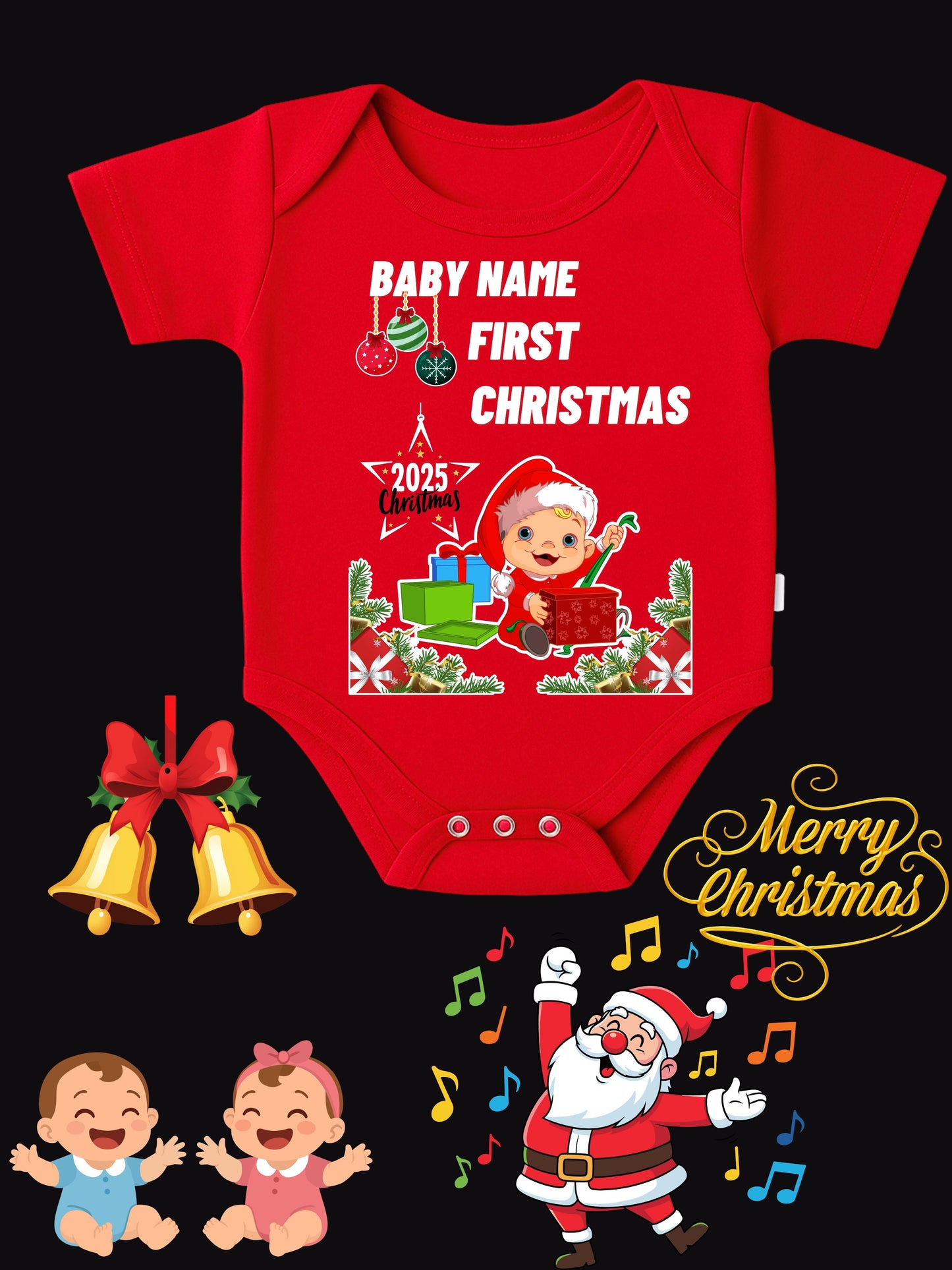 Baby Christmas Romper